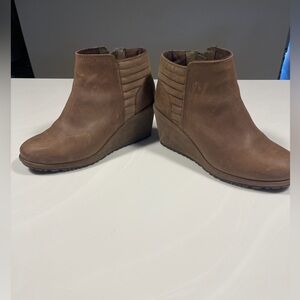 Merrell Brown Wedge Ankle Boots